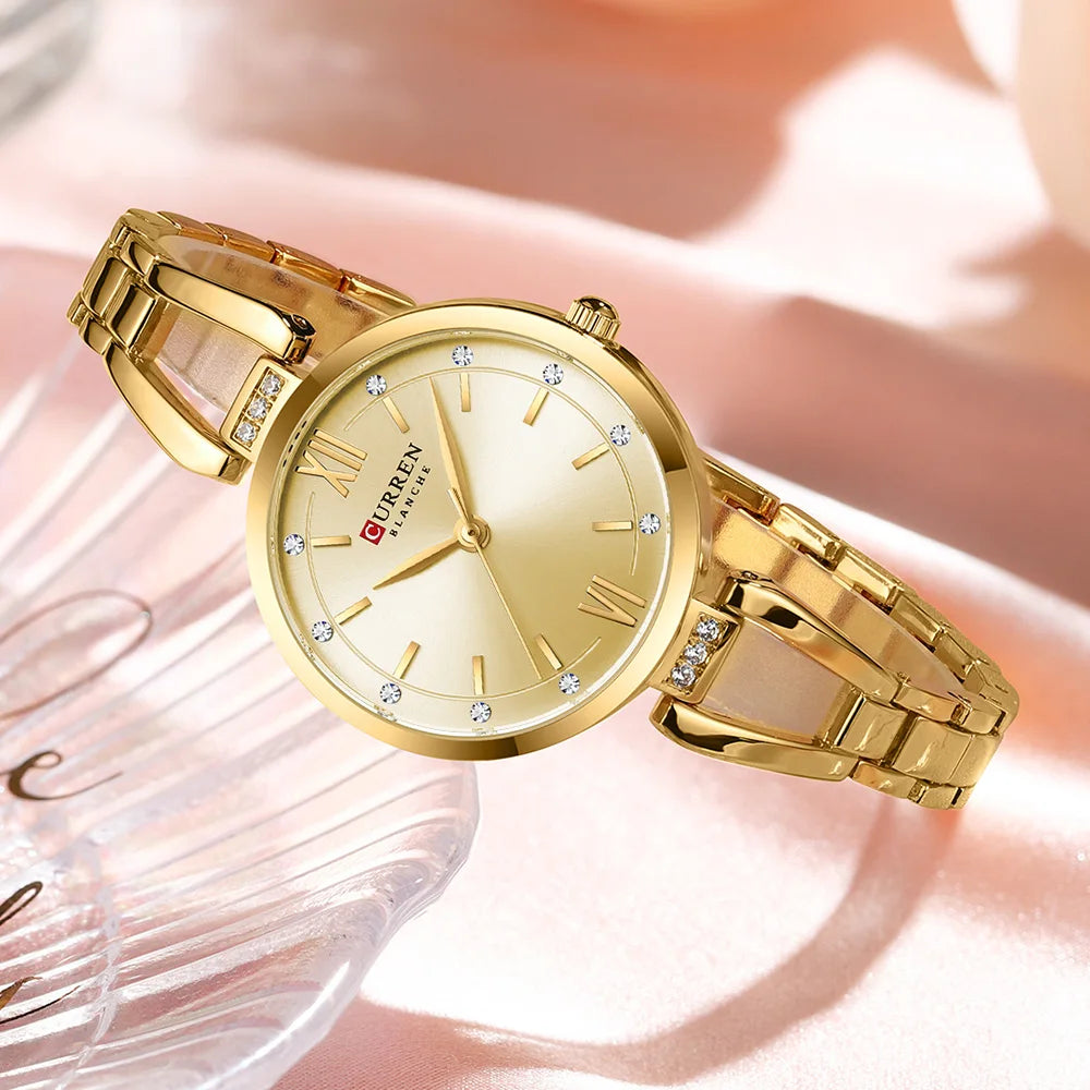 Women Watch CURREN Quartz Watch Charming Stainless Steel Women's Wristwatches