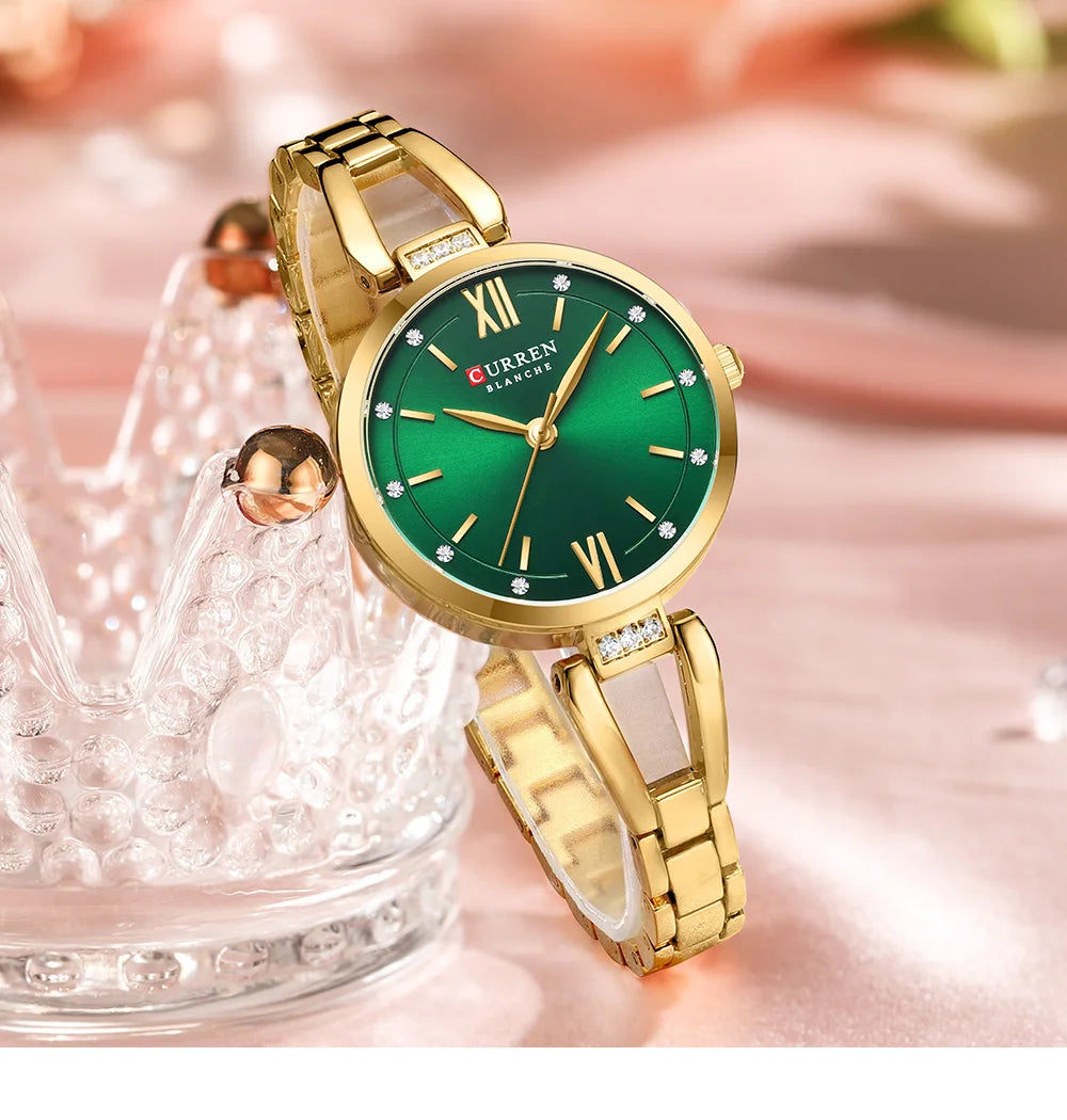 Women Watch CURREN Quartz Watch Charming Stainless Steel Women's Wristwatches