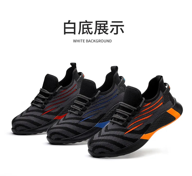 Men Safety Shoes Anti-puncture Work Place Sneakers Indestructible Men Boots