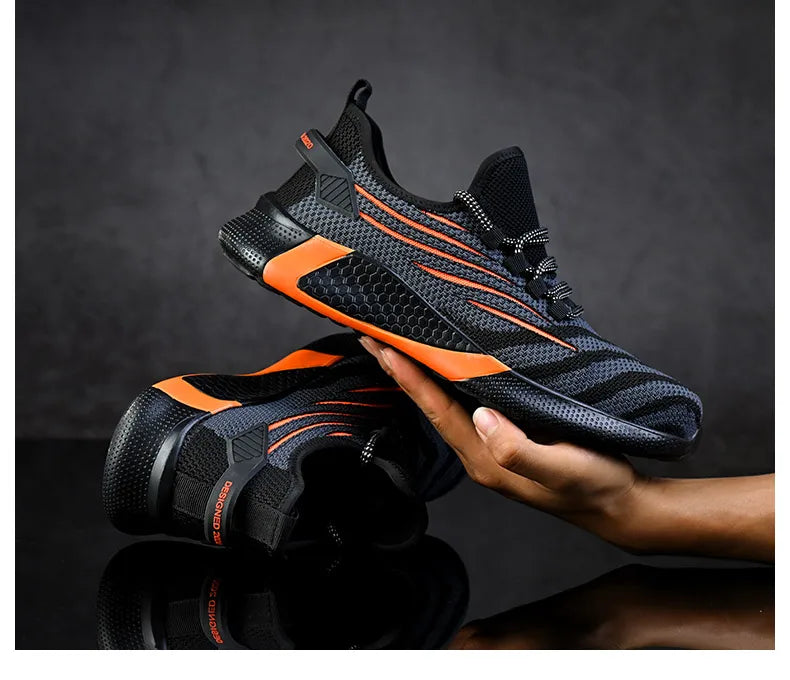 Men Safety Shoes Anti-puncture Work Place Sneakers Indestructible Men Boots