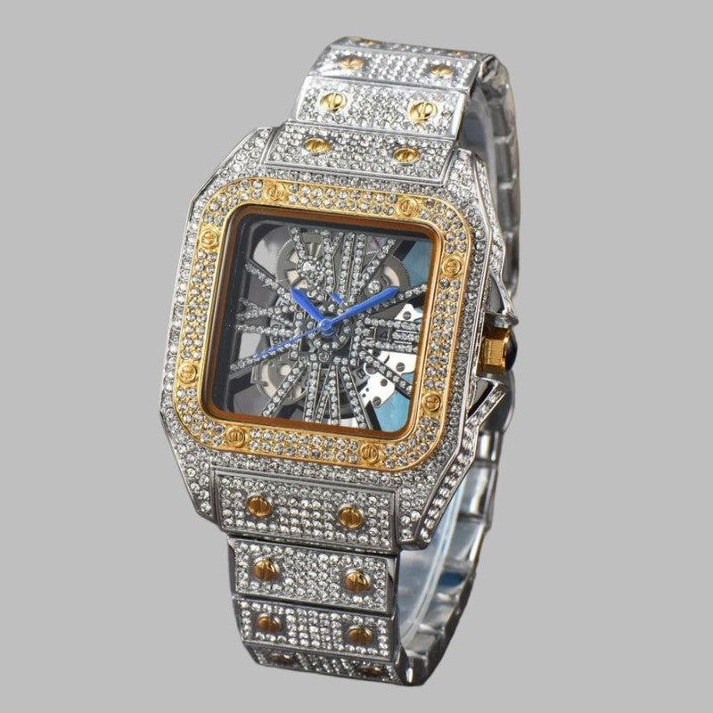 Women's Watch Golden and Silver Color Metal Strap with Diamond Fashion-Women Watches-Yes Yar FZE LLC-2 Style-Yes Yar FZE LLC