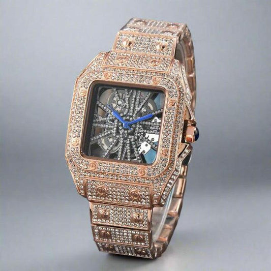 Women's Watch Golden and Silver Color Metal Strap with Diamond Fashion-Women Watches-Yes Yar FZE LLC-Yes Yar FZE LLC