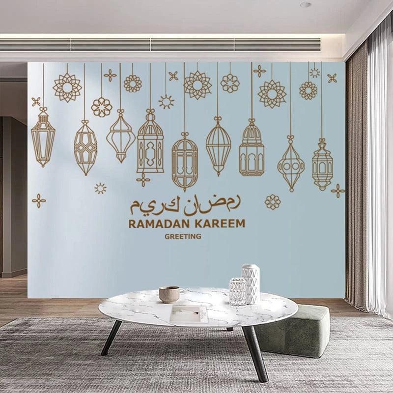 Eid Window Stickers Ramadan Decoration Eid Mubarak Decor for Home Ramadan Kareem Party Supplies Eid Al-fitr