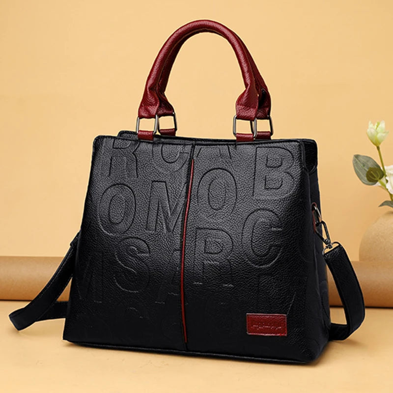 Women's Hand Bags PU Leather Casual Crossbody for Women Ladies Tote Handbag