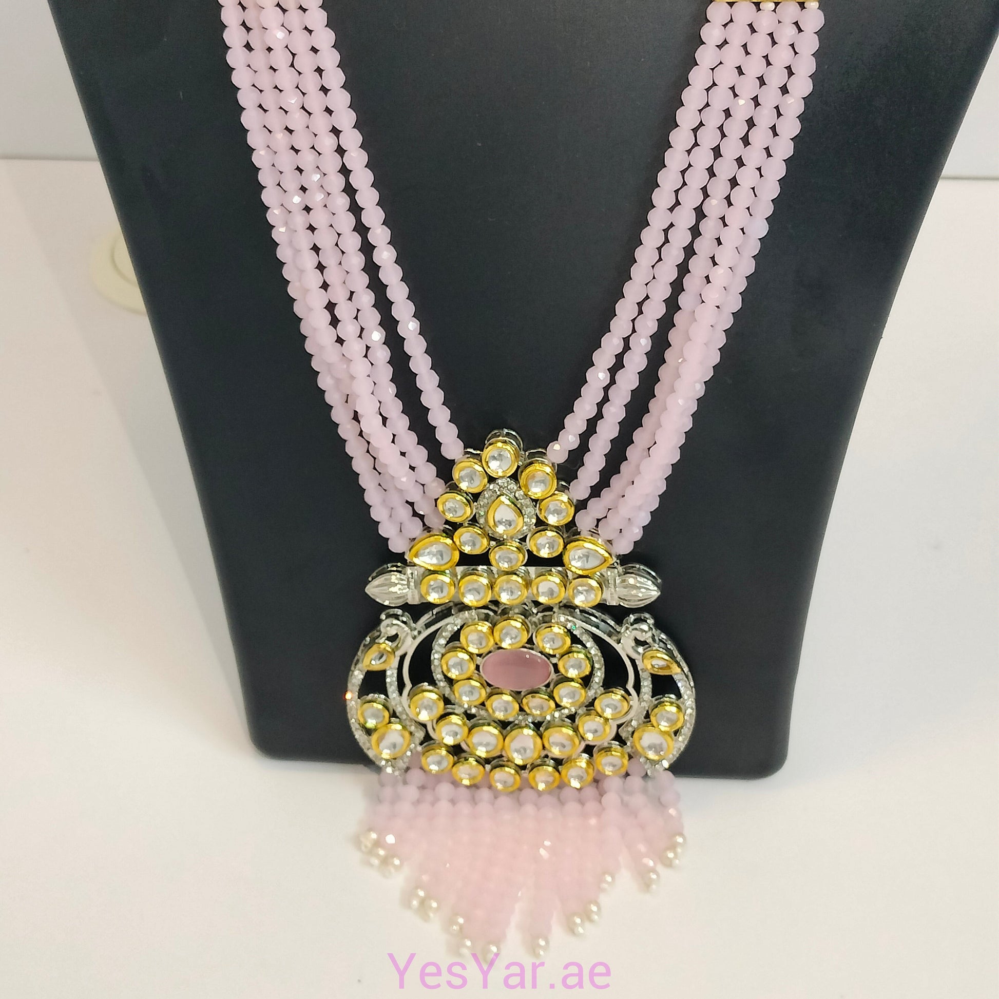 A1 Women Neckless with Earnings Pair Set Elegant Royal for Festival Celebration & Wedding