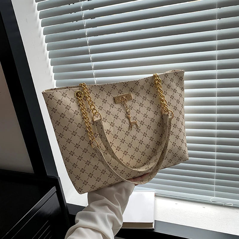 Women Bag Presbyopia Handbag Texture Soft Leather Large Capacity Tote Women Bag