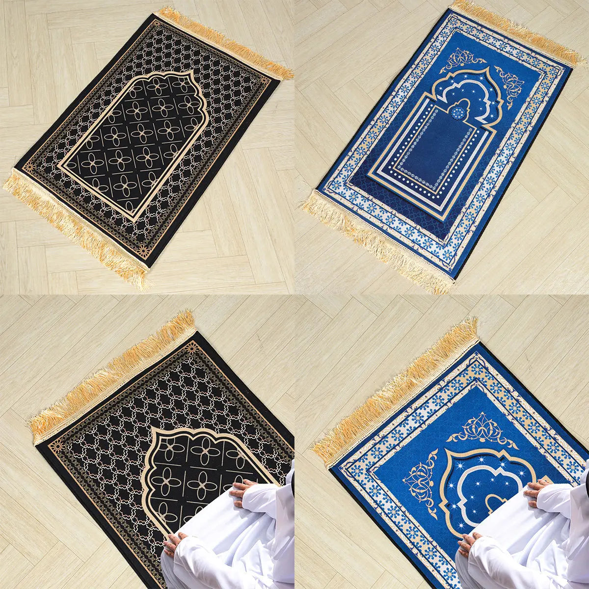 Ramadan Decoration 2024 Prayer Mat EID Mubarak Decor For Home Praying Rug Ramadan Kareem Islamic Muslim Party Eid Al-Fitr Gifts