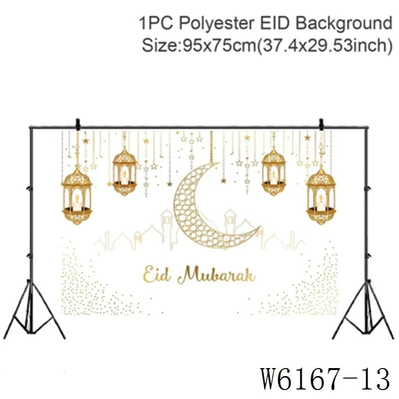 Eid Mubarak Tableware Set 2025 Ramadan Decoration For Home Eid Al Adha Ramadan Kareem Gift Islamic Muslim Party Decor Supplies