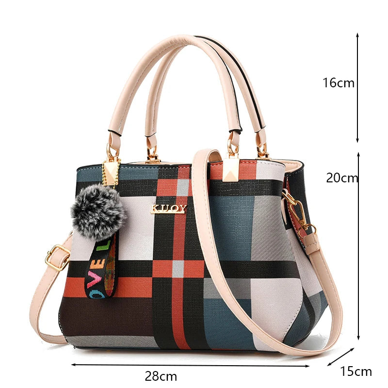 Women's Hand Bags PU Leather Casual Crossbody for Women Ladies Tote Handbag
