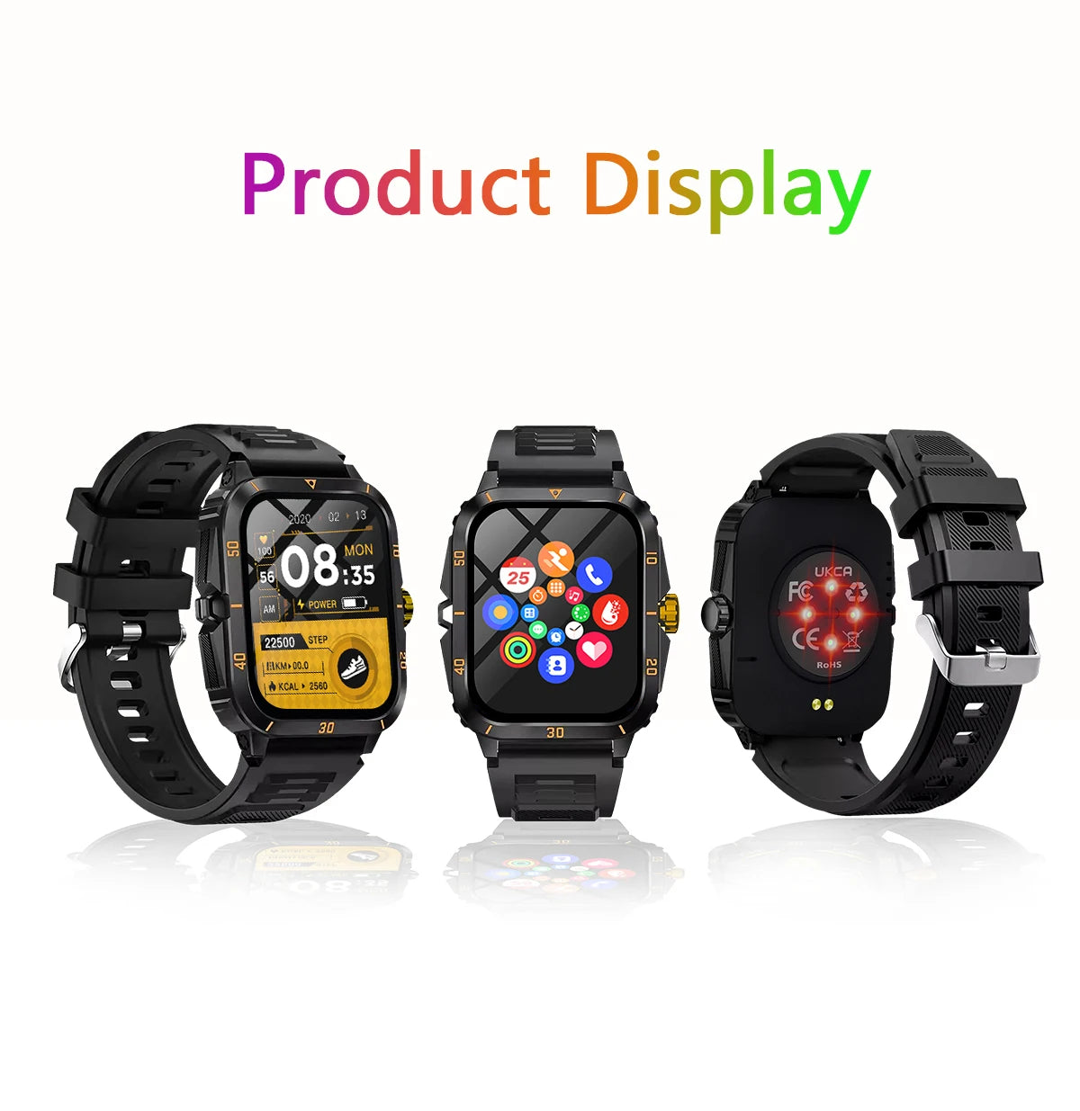 LIGE Sport Smart Watch For Men 2.01 Screen Blood Oxygen Bluetooth Call Watch 100+Sports Waterproof Smartwatch Man Reloj Hombre