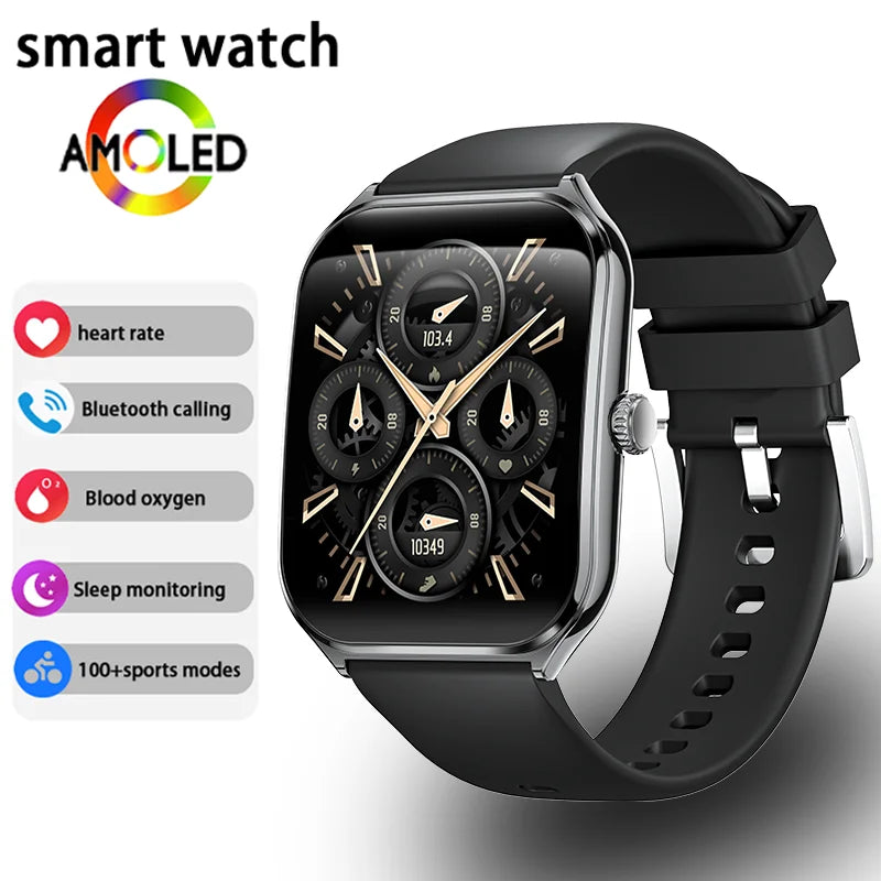 Ladies Smart Watch Ultra Thin men 1.96" AMOLED 360*360 HD Pixel Display Call Reminder