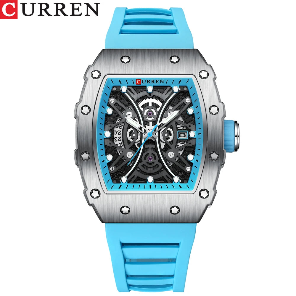 Men Quartz Watches CURREN Wristwatch Stainless Steel Waterproof Chronograph