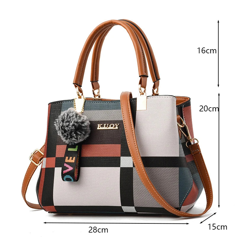 Women's Hand Bags PU Leather Casual Crossbody for Women Ladies Tote Handbag