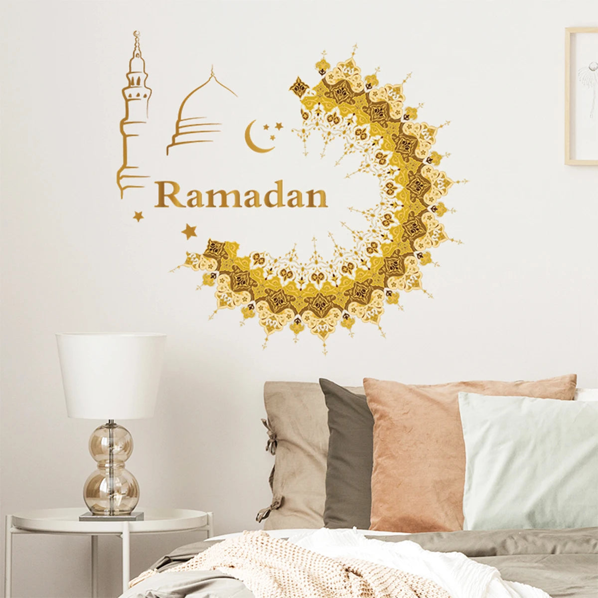 Eid Window Stickers Ramadan Decoration 2024 Eid Mubarak Decor for Home Ramadan Kareem Islam Muslim Party Supplies Eid Al-fitr