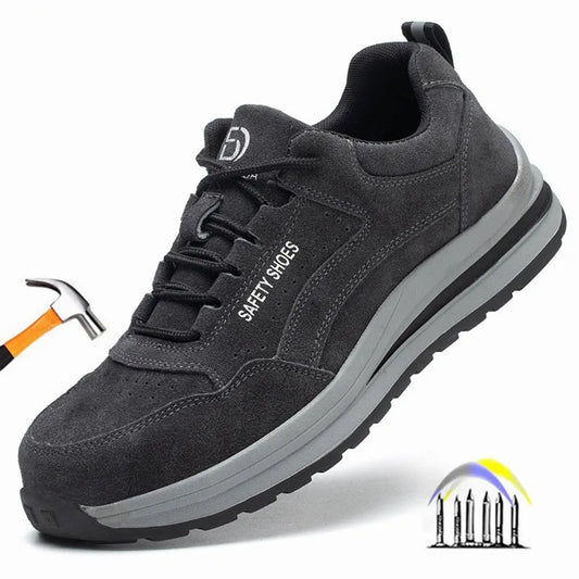 Safety Shoes Breathable Work Shoes Anti Stab sneakers Style Indestructible Shoes Anti Smashing