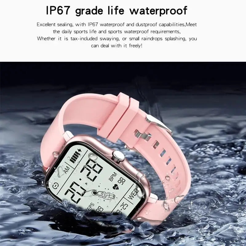 LIGE Smart Watch For Men Women Gift 1.44' Full Touch Screen Sports Fitness Watches Bluetooth Calls Digital Smartwatch Wristwatch