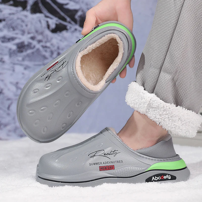 EVA Slipper for Men Women Winter New Stylish EVA Material Slipper Keep Warm Plush EVA Waterproof