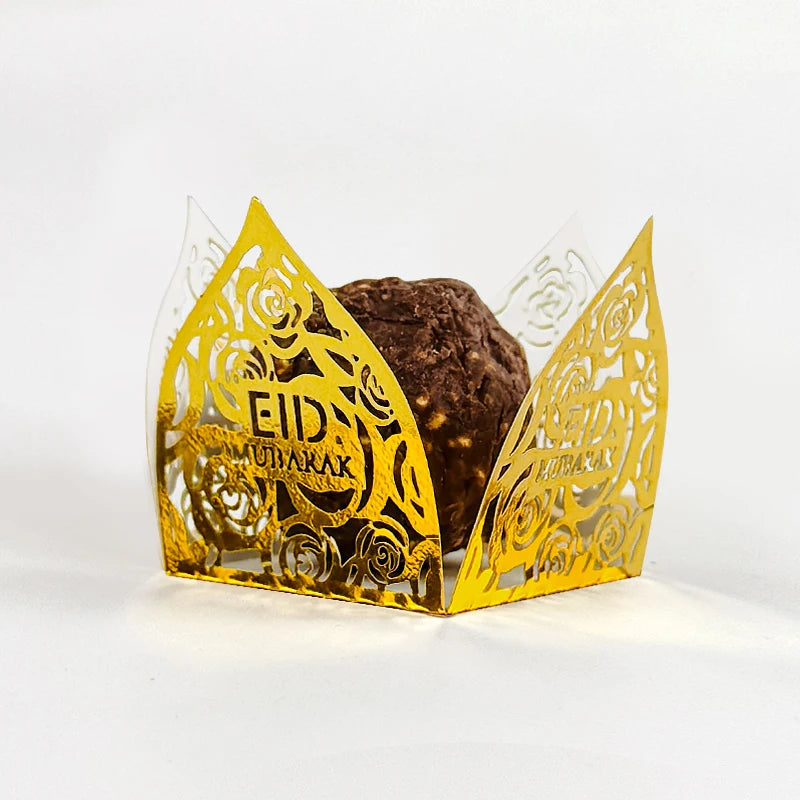 Eid Mubarak Decoration Chocolate Wrappers Paper Candy 10-50Pcs Ramadan Kareem Party Supplies