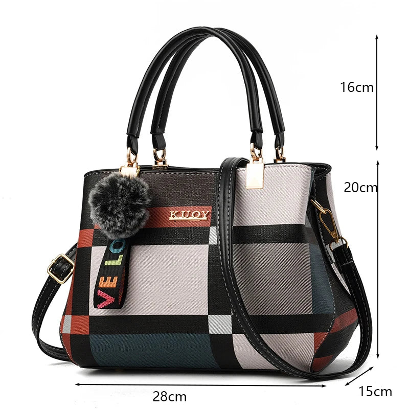 Women's Hand Bags PU Leather Casual Crossbody for Women Ladies Tote Handbag