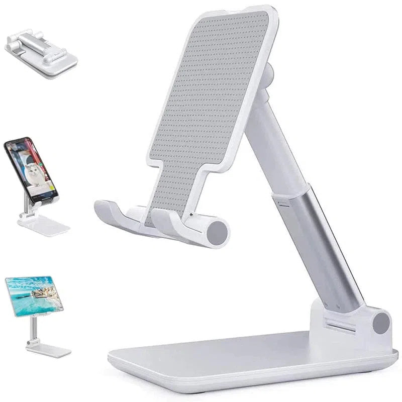 Phone Stand, Desktop Tablet Holder, Foldable, Extend Desk Mobile Phone Support