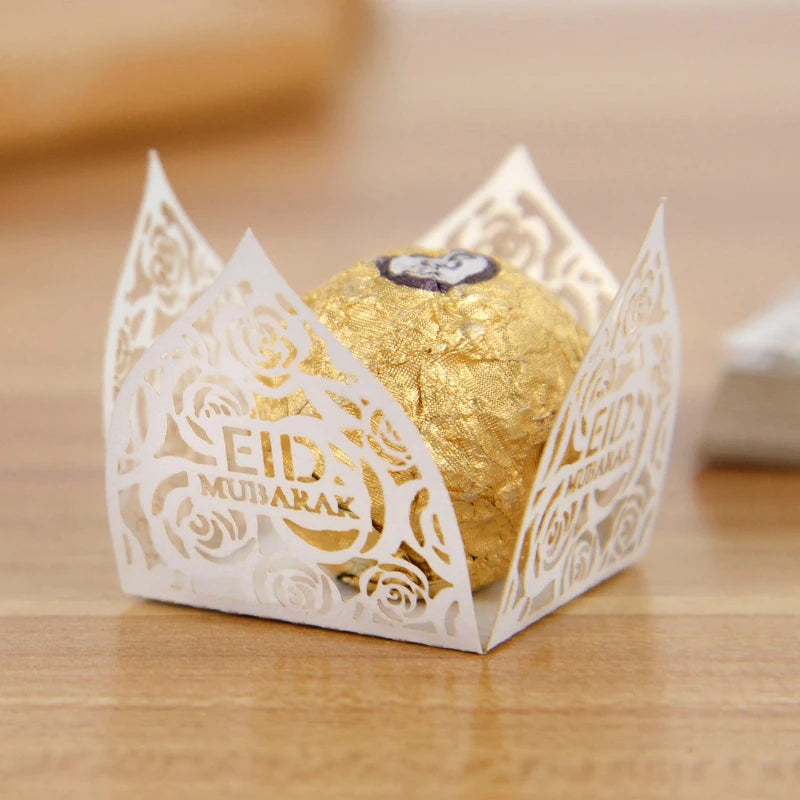 Eid Mubarak Decoration Chocolate Wrappers Paper Candy 10-50Pcs Ramadan Kareem Party Supplies