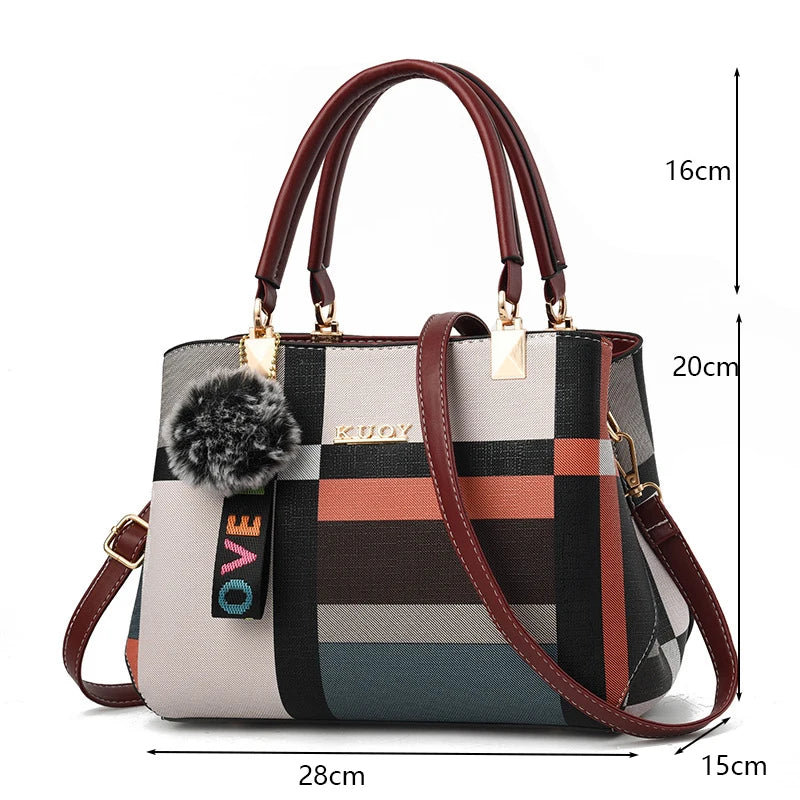 Women's Hand Bags PU Leather Casual Crossbody for Women Ladies Tote Handbag
