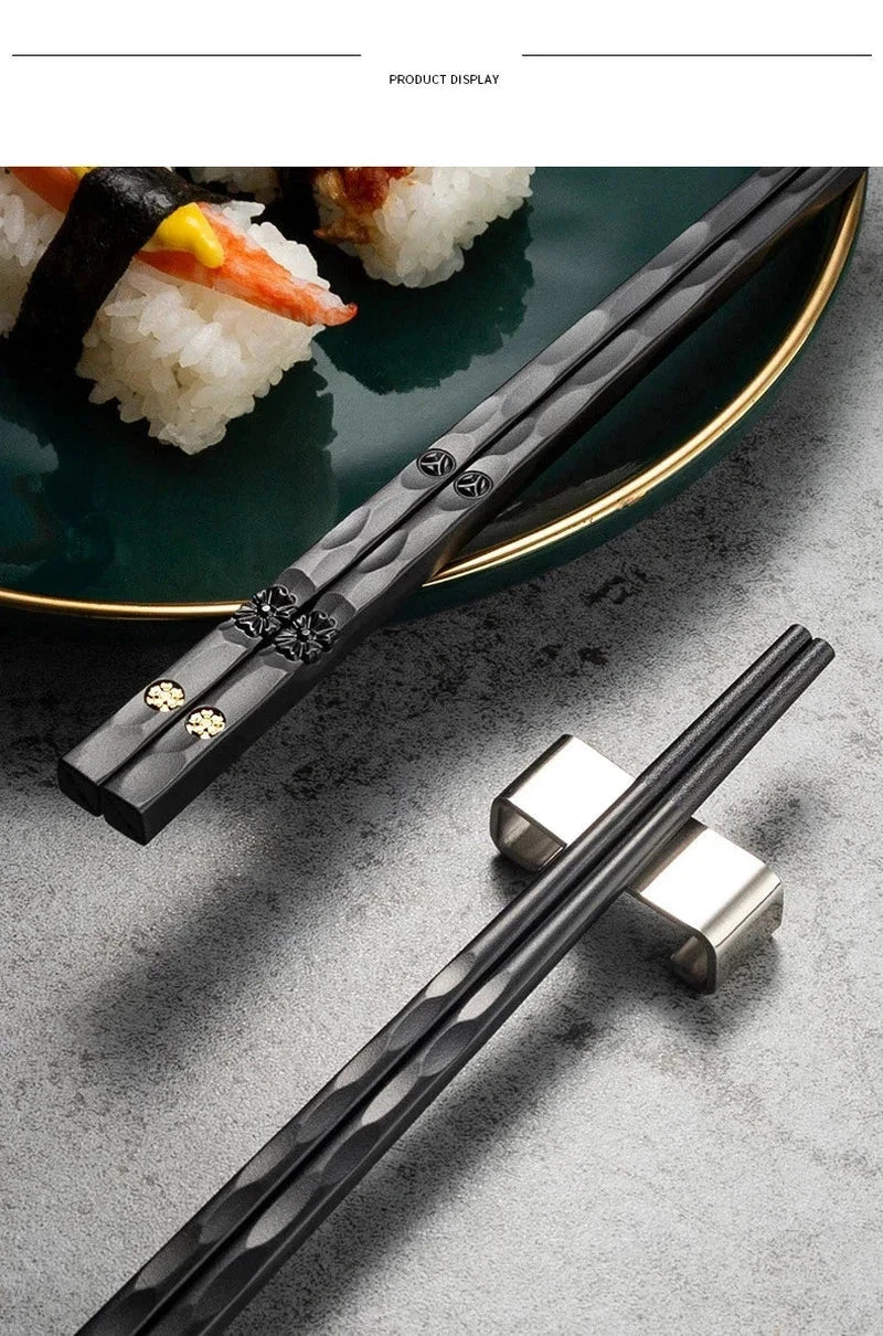 Chopsticks 5Pairs High Quality Non-Slip Home Hotel Restaurant Healthy Food Stick For Sushi Chopsticks