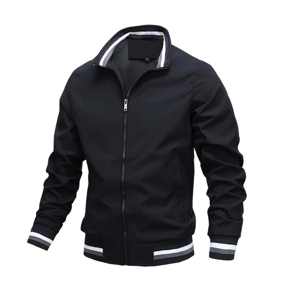 Men's Bomber jacket Casual Zipper Coat Outdoor Sports jacket Spring Autumn Windbreak Military Motorcycle jacket Oversized 6XL