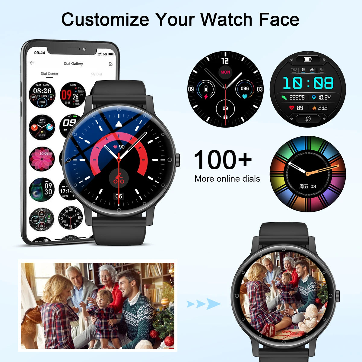 LIGE Smart Watch Men Outdoor Bluetooth Call Sports Fitness Watches Health Monitor Waterproof For Android IOS Smartwatch