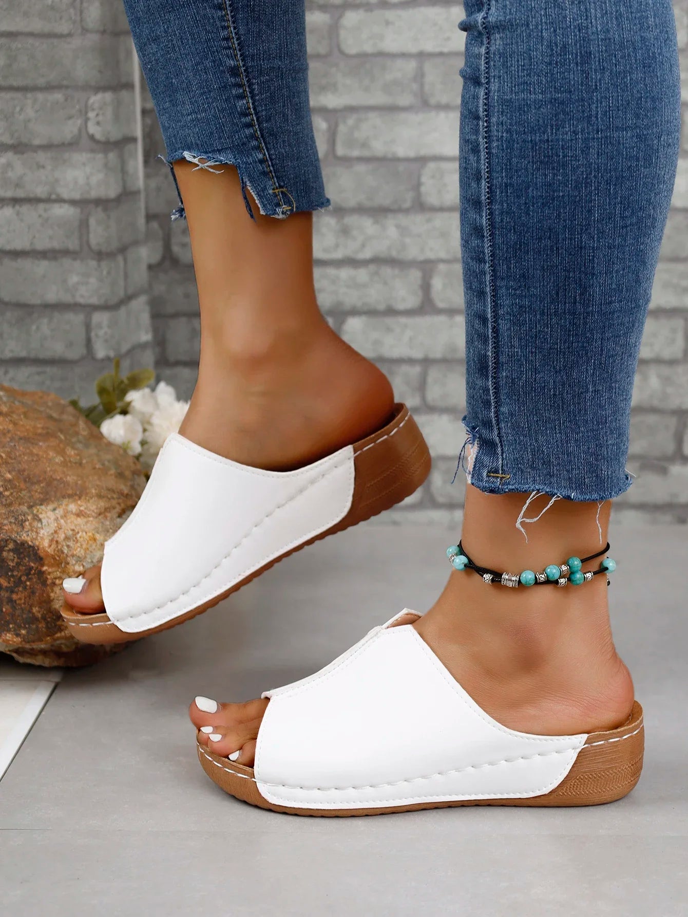 Women's Sandals Open Toe Breathable Comfortable Wedge Sandals Female Footwear