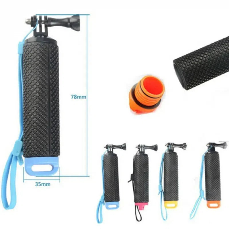 Waterproof Floating Hand Grip, Floaty Handle Handler Accessories Kit for Action Cameras Water Sports