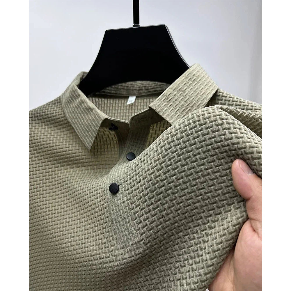 Men's Polo Shirt Short Sleeve High Quality Breathable Sweat-absorbing Polo shirt for Men