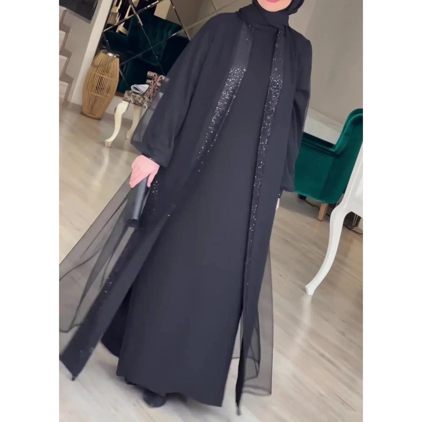 Abaya Women Dress Arabic Long Robe Morocco Kaftan Abayas