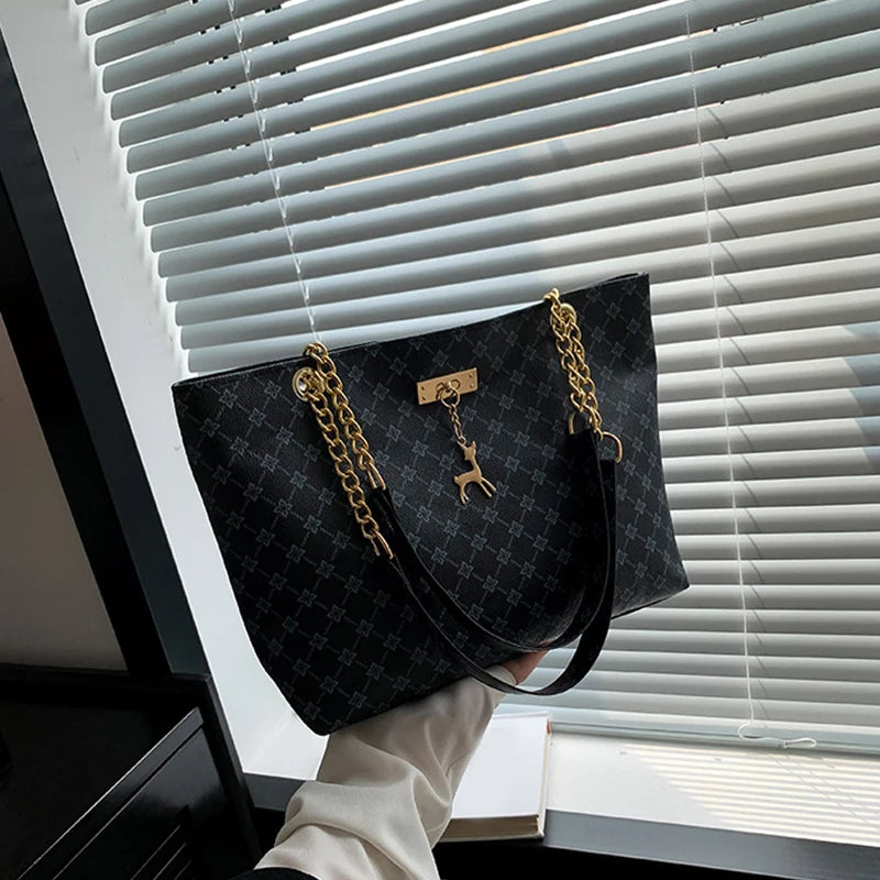 Women Bag Presbyopia Handbag Texture Soft Leather Large Capacity Tote Women Bag