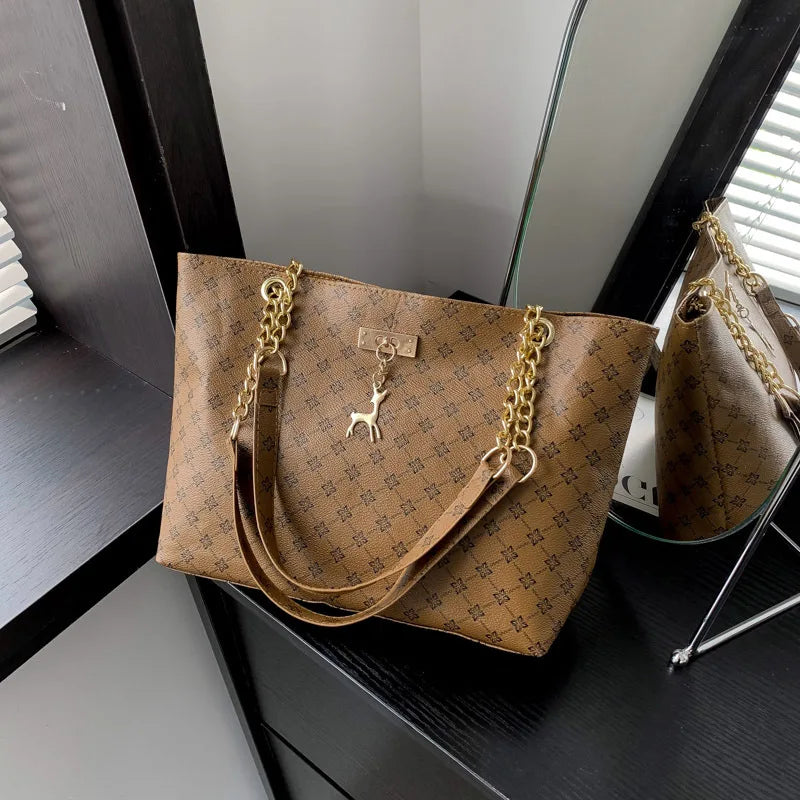 Women Bag Presbyopia Handbag Texture Soft Leather Large Capacity Tote Women Bag