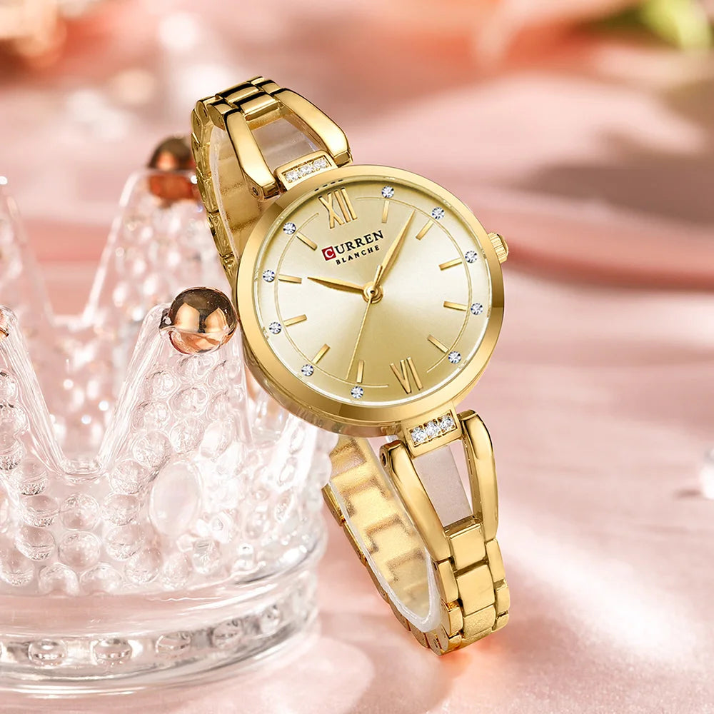 Women Watch CURREN Quartz Watch Charming Stainless Steel Women's Wristwatches