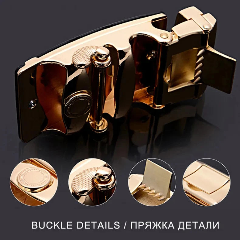 Men's Belts Quality Genuine Leather Belt For Men, Male Strap Automatic Buckle