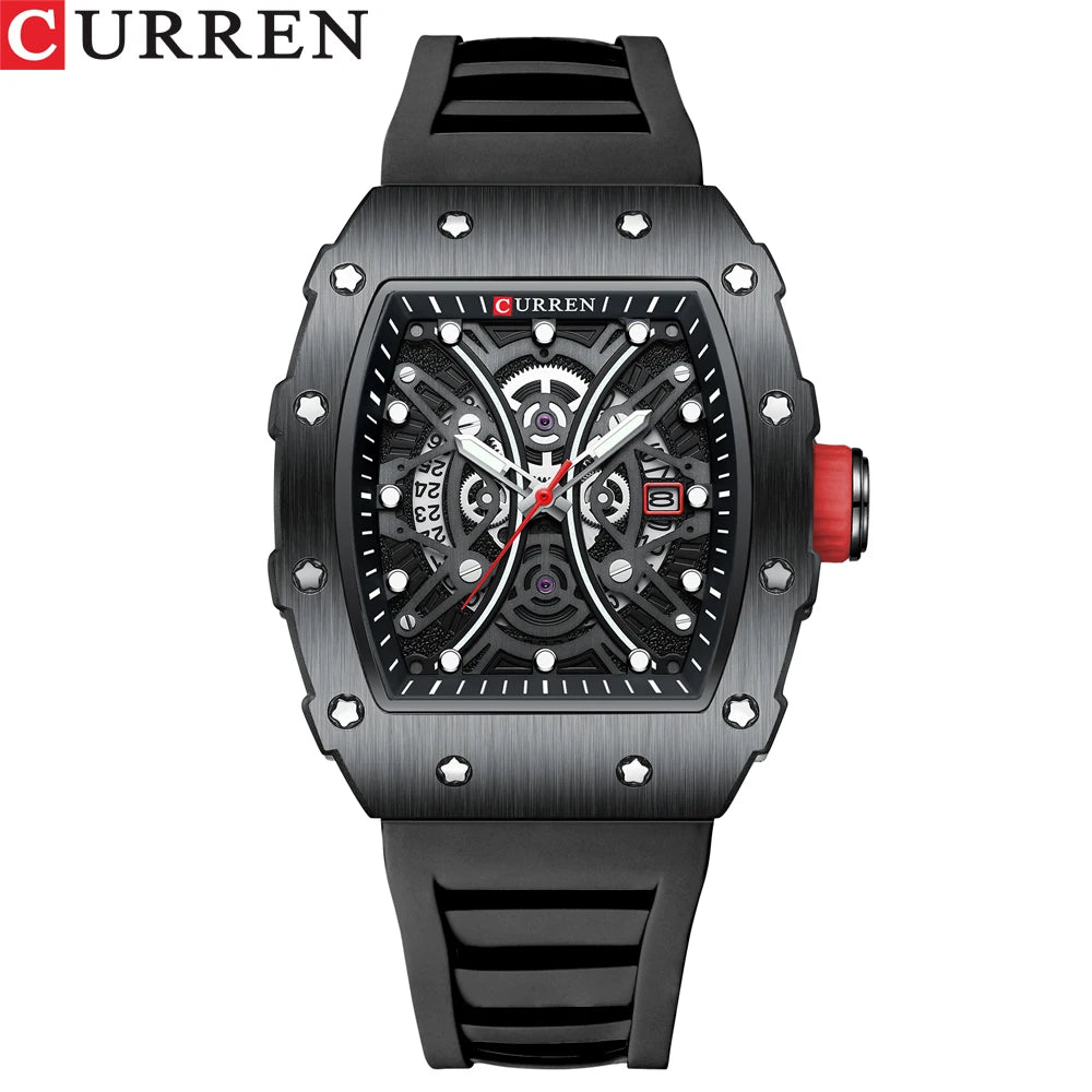 Men Quartz Watches CURREN Wristwatch Stainless Steel Waterproof Chronograph