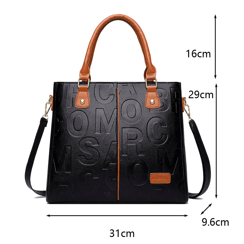 Women's Hand Bags PU Leather Casual Crossbody for Women Ladies Tote Handbag