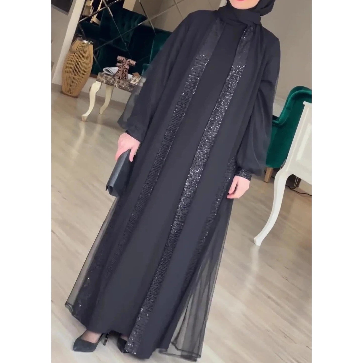 Abaya Women Dress Arabic Long Robe Morocco Kaftan Abayas