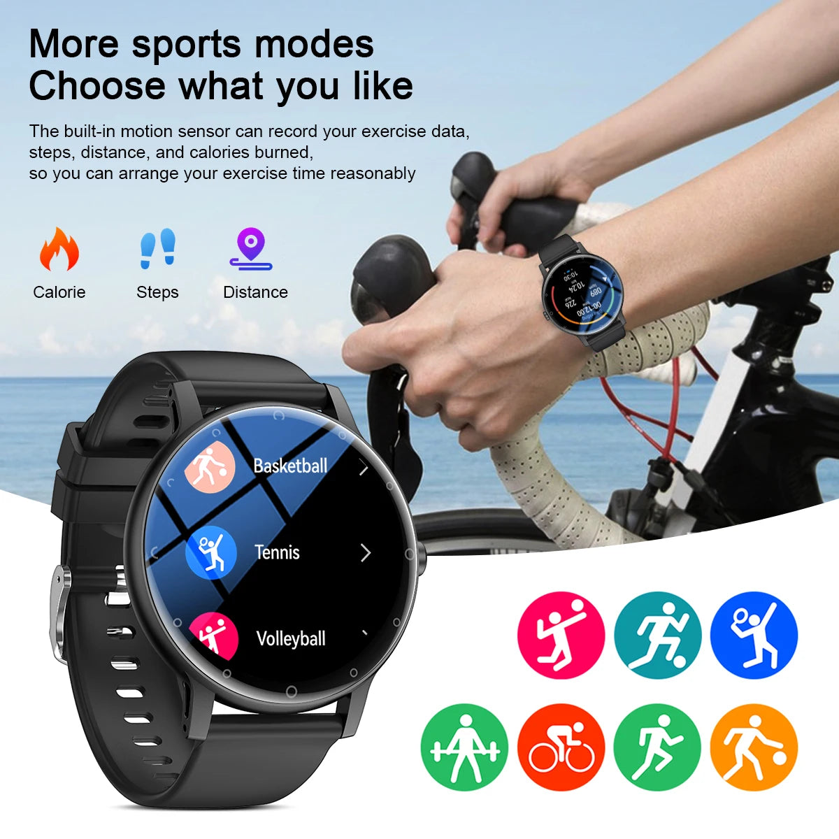 LIGE Smart Watch Men Outdoor Bluetooth Call Sports Fitness Watches Health Monitor Waterproof For Android IOS Smartwatch