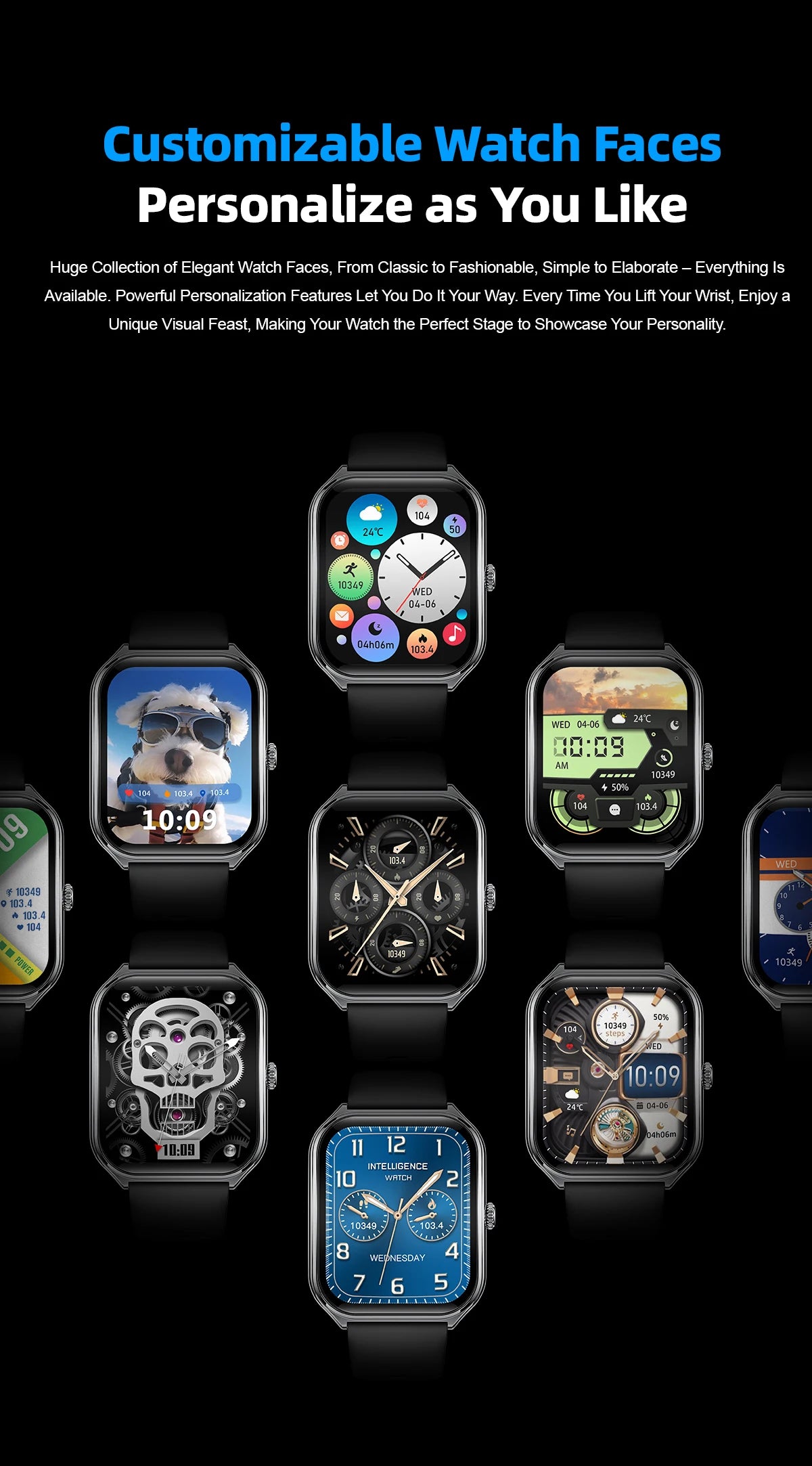 Ladies Smart Watch Ultra Thin men 1.96" AMOLED 360*360 HD Pixel Display Call Reminder