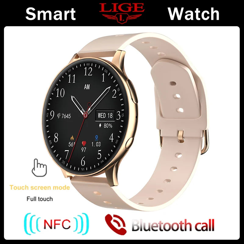 LIGE Smart Watch Women Support Recording 1G Local Music Playback Answer Call Watch Waterproof Smartwatch