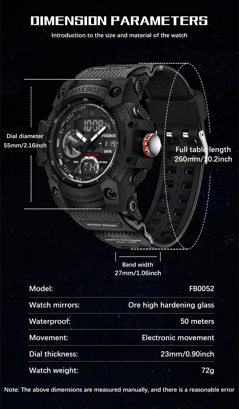 LIGE Fashion Digital Watches For Men Top Brand Luxury Military Waterproof Watch Men Casual Sport Dual Display Watch Montre Homme