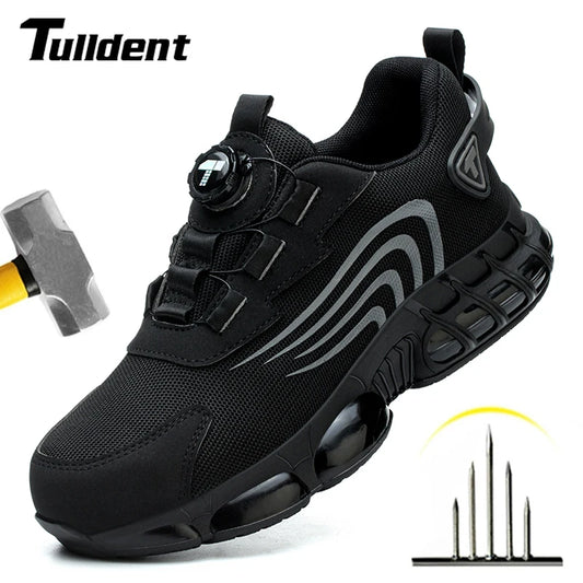 Men's Safety Shoes Steel Toe Cap Sneakers Style Puncture & Crash Proof Light Wear