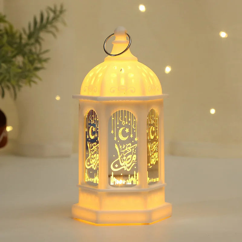 Ramadan LED Lantern Light Eid Mubarak Decoration for Home Party Ramadan Kareem Decor EID Al Adha