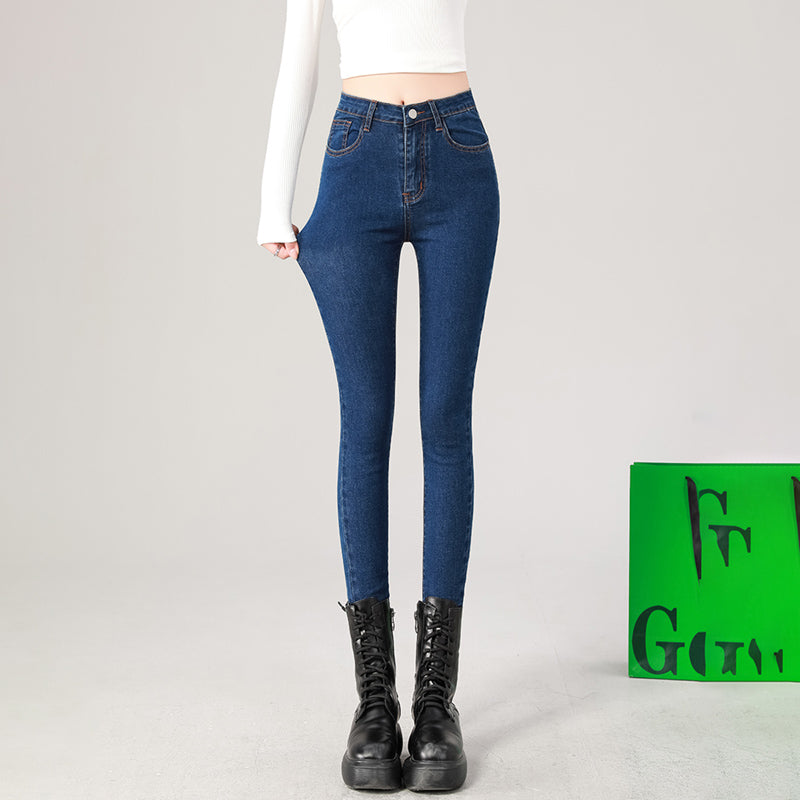 Women's Jean Pant Slim Skinny Comfortable Stretch Casual Pencil Pants Female Black Trousers