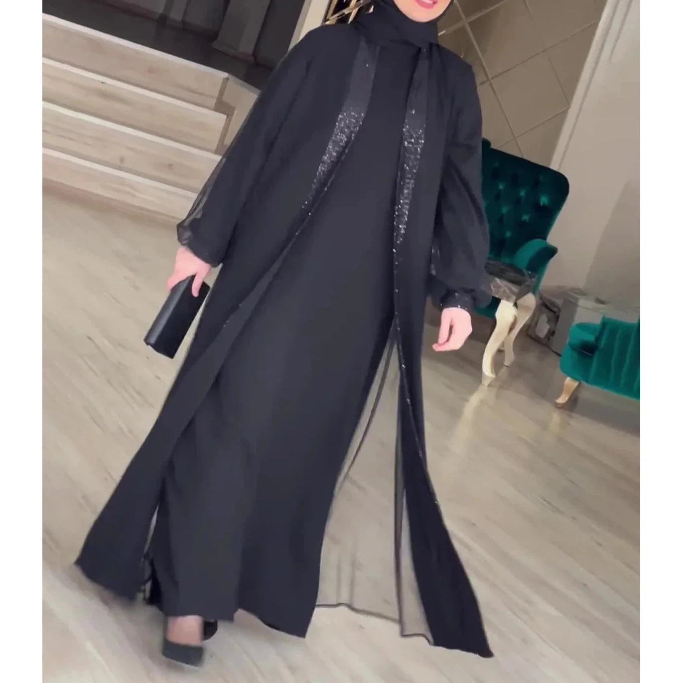 Abaya Women Dress Arabic Long Robe Morocco Kaftan Abayas