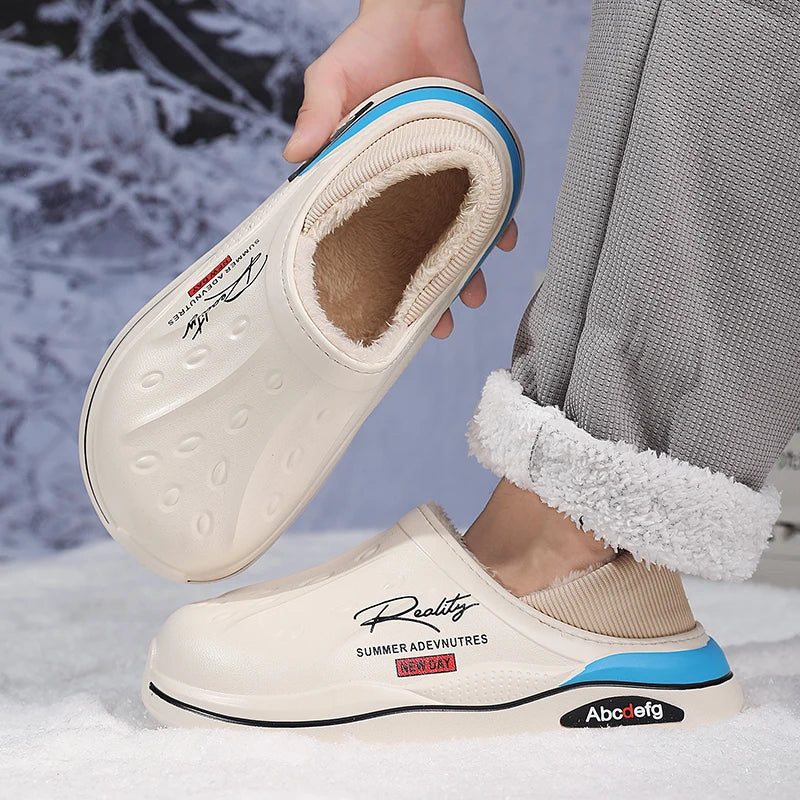 EVA Slipper for Men Women Winter New Stylish EVA Material Slipper Keep Warm Plush EVA Waterproof