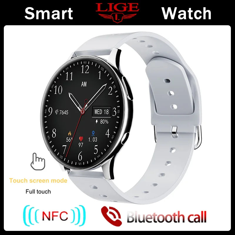 LIGE Smart Watch Women Support Recording 1G Local Music Playback Answer Call Watch Waterproof Smartwatch